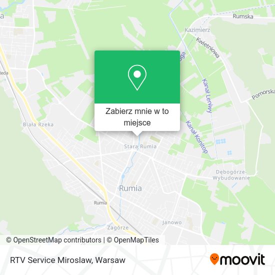 Mapa RTV Service Miroslaw