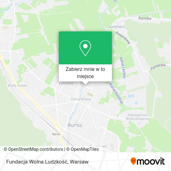 Mapa Fundacja Wolna Ludzkość