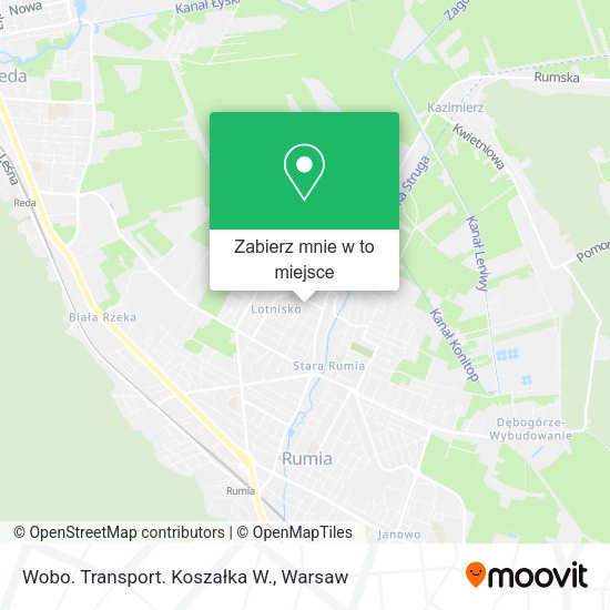 Mapa Wobo. Transport. Koszałka W.