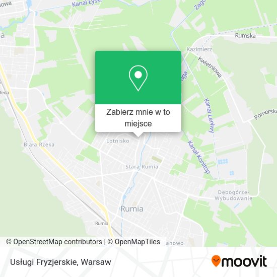 Mapa Usługi Fryzjerskie