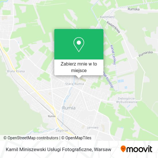 Mapa Kamil Miniszewski Usługi Fotograficzne