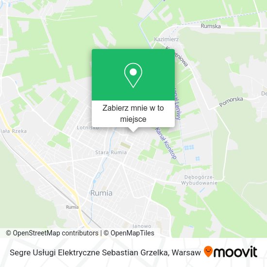 Mapa Segre Usługi Elektryczne Sebastian Grzelka