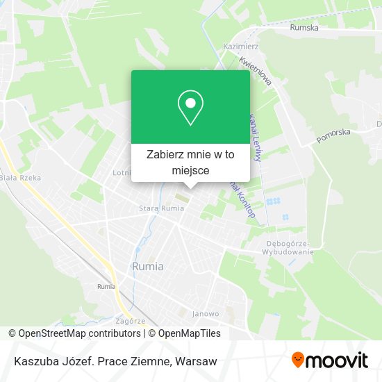 Mapa Kaszuba Józef. Prace Ziemne