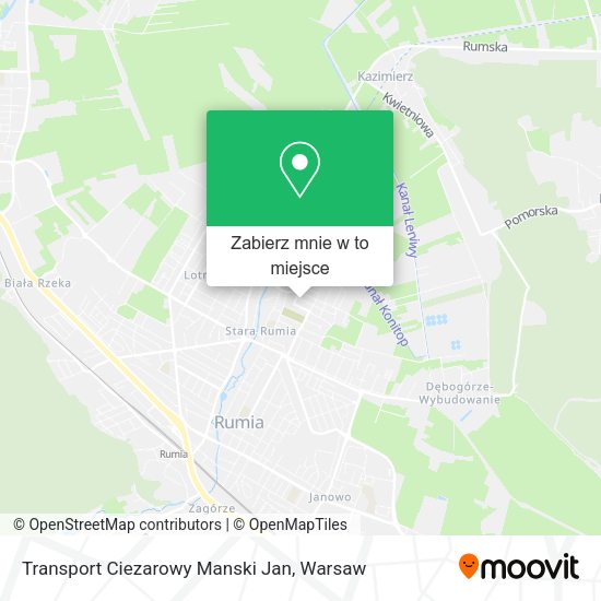 Mapa Transport Ciezarowy Manski Jan