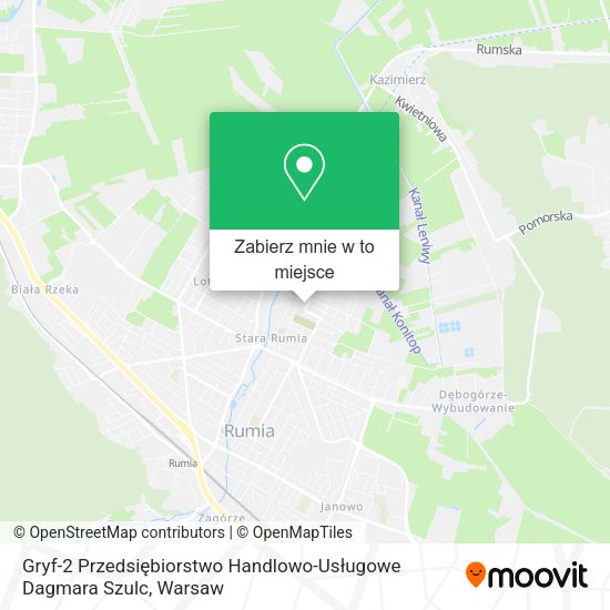 Mapa Gryf-2 Przedsiębiorstwo Handlowo-Usługowe Dagmara Szulc