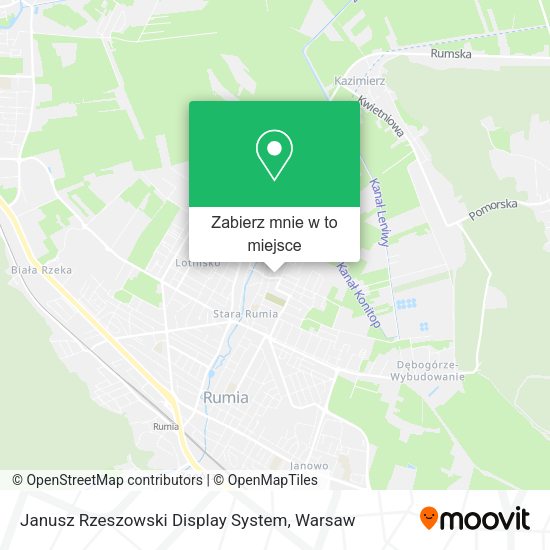 Mapa Janusz Rzeszowski Display System