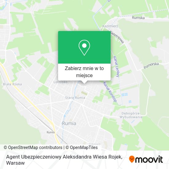 Mapa Agent Ubezpieczeniowy Aleksdandra Wiesa Rojek