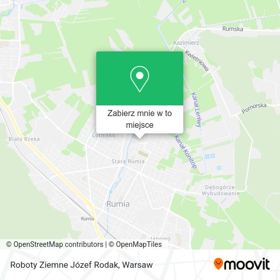 Mapa Roboty Ziemne Józef Rodak