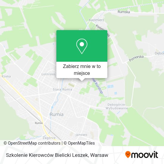 Mapa Szkolenie Kierowców Bielicki Leszek