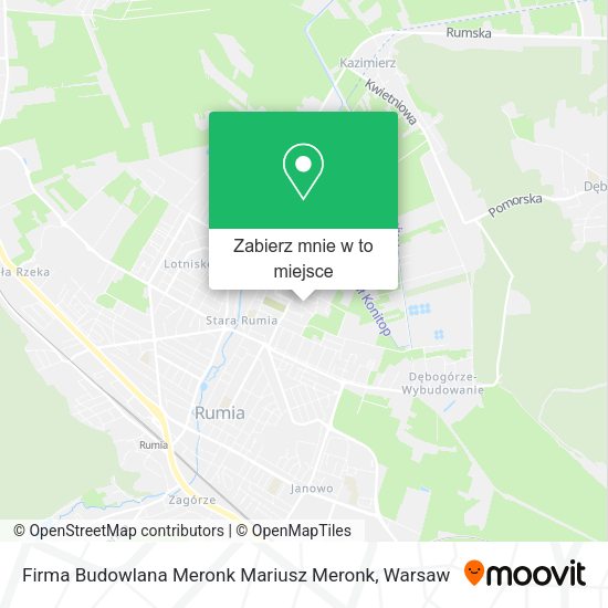 Mapa Firma Budowlana Meronk Mariusz Meronk