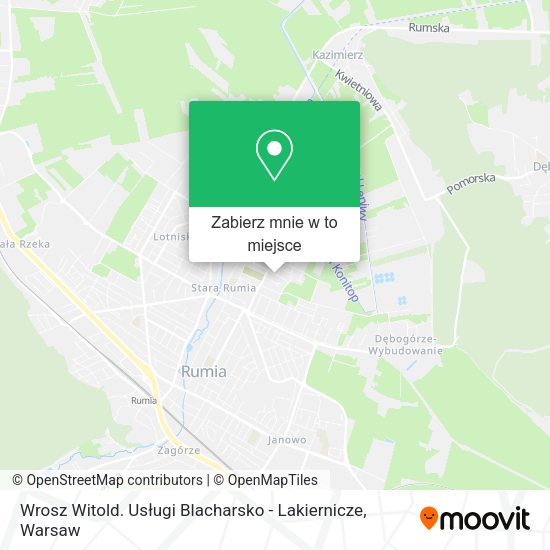 Mapa Wrosz Witold. Usługi Blacharsko - Lakiernicze