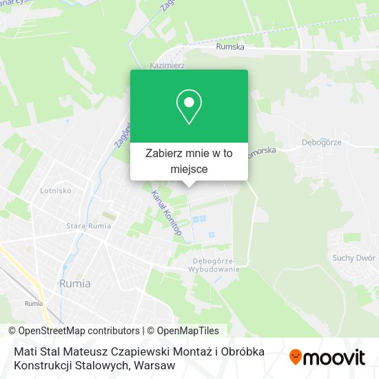 Mapa Mati Stal Mateusz Czapiewski Montaż i Obróbka Konstrukcji Stalowych