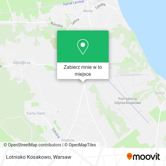 Mapa Lotnisko Kosakowo