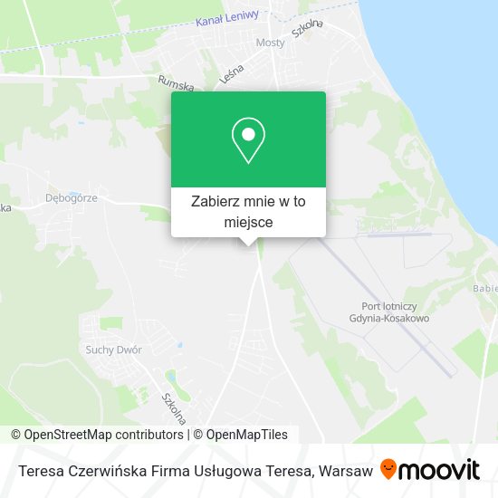 Mapa Teresa Czerwińska Firma Usługowa Teresa