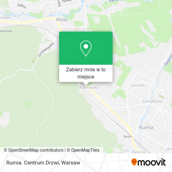 Mapa Rumia. Centrum Drzwi