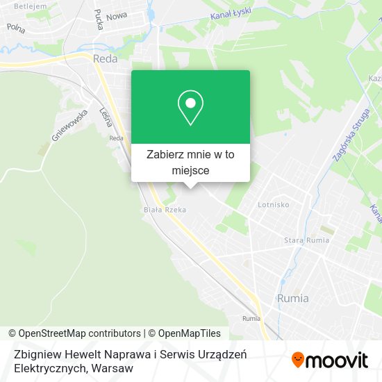 Mapa Zbigniew Hewelt Naprawa i Serwis Urządzeń Elektrycznych