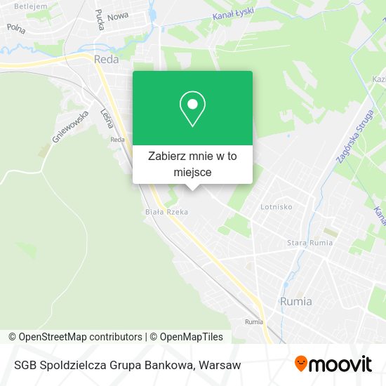 Mapa SGB Spoldzielcza Grupa Bankowa