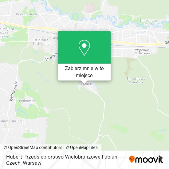 Mapa Hubert Przedsiebiorstwo Wielobranzowe Fabian Czech