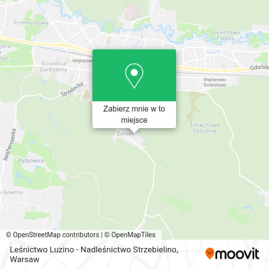 Mapa Leśnictwo Luzino - Nadleśnictwo Strzebielino