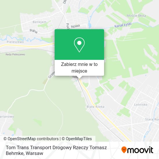 Mapa Tom Trans Transport Drogowy Rzeczy Tomasz Behmke