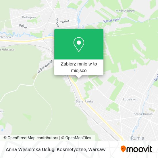 Mapa Anna Węsierska Usługi Kosmetyczne