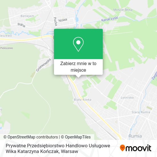 Mapa Prywatne Przedsiębiorstwo Handlowo Usługowe Wika Katarzyna Kończak