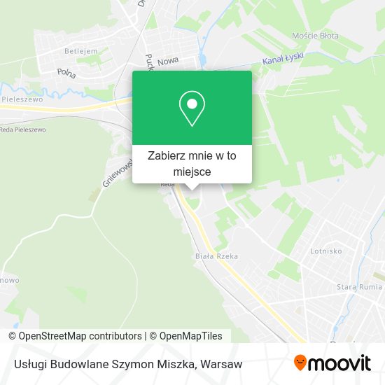 Mapa Usługi Budowlane Szymon Miszka