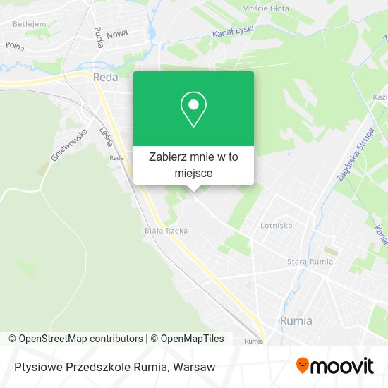 Mapa Ptysiowe Przedszkole Rumia