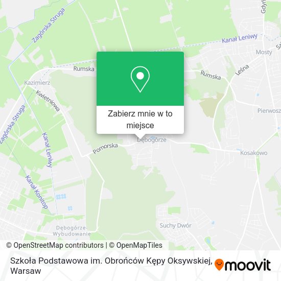 Mapa Szkoła Podstawowa im. Obrońców Kępy Oksywskiej