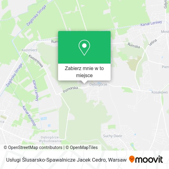 Mapa Usługi Ślusarsko-Spawalnicze Jacek Cedro