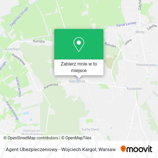 Mapa Agent Ubezpieczeniowy - Wojciech Kargol