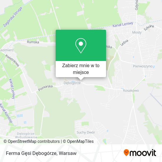 Mapa Ferma Gęsi Dębogórze