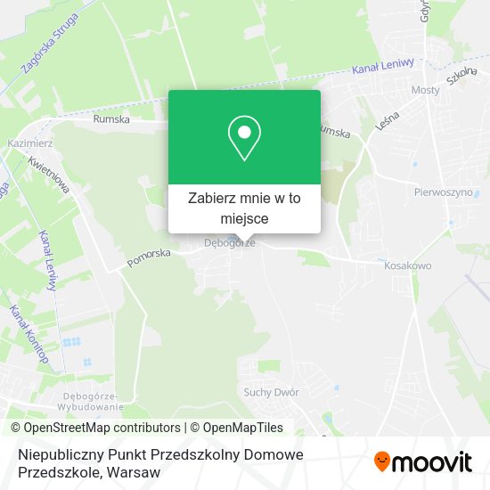 Mapa Niepubliczny Punkt Przedszkolny Domowe Przedszkole