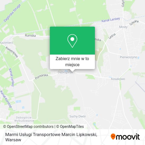 Mapa Marmi Usługi Transportowe Marcin Lipkowski