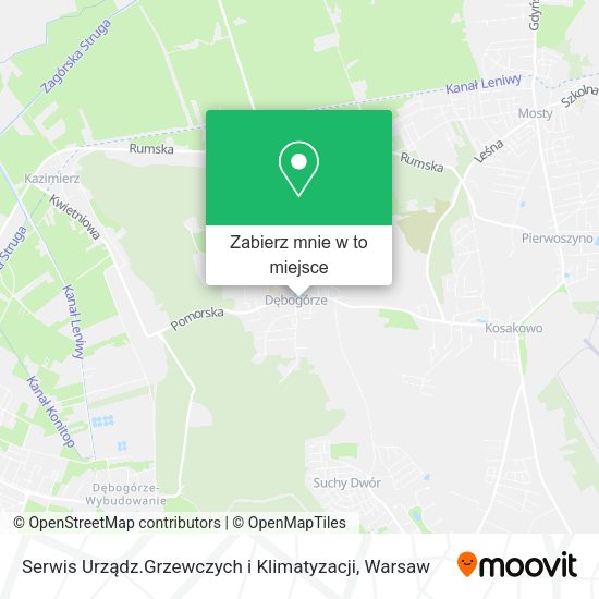 Mapa Serwis Urządz.Grzewczych i Klimatyzacji