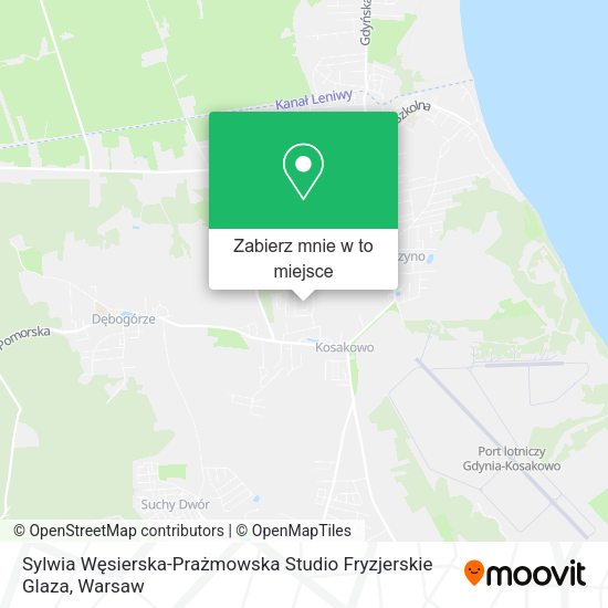 Mapa Sylwia Węsierska-Prażmowska Studio Fryzjerskie Glaza