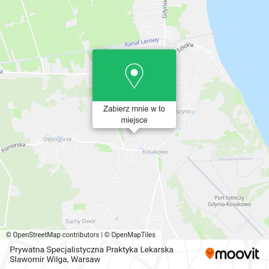 Mapa Prywatna Specjalistyczna Praktyka Lekarska Slawomir Wilga