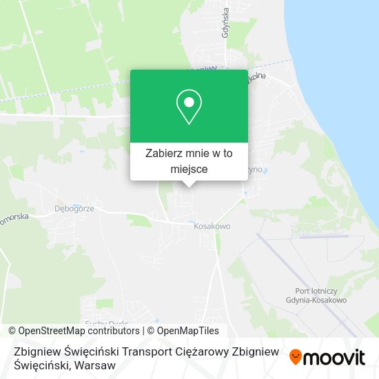 Mapa Zbigniew Święciński Transport Ciężarowy Zbigniew Święciński