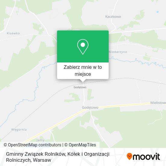 Mapa Gminny Związek Rolników, Kółek i Organizacji Rolniczych