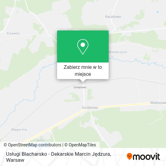 Mapa Usługi Blacharsko - Dekarskie Marcin Jędzura