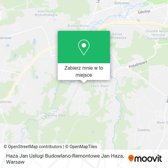 Mapa Haza Jan Usługi Budowlano-Remontowe Jan Haza