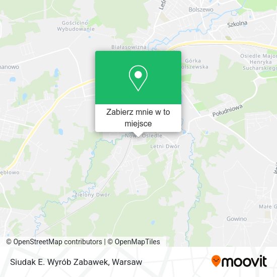 Mapa Siudak E. Wyrób Zabawek