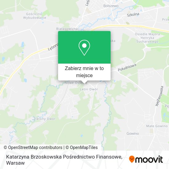 Mapa Katarzyna Brzoskowska Pośrednictwo Finansowe