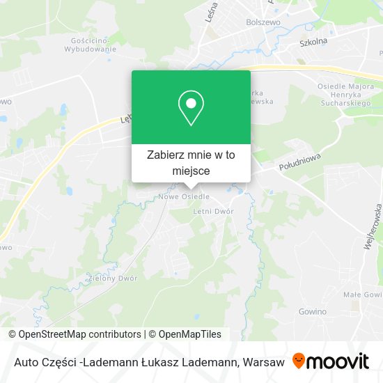 Mapa Auto Części -Lademann Łukasz Lademann