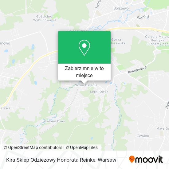 Mapa Kira Sklep Odzieżowy Honorata Reinke