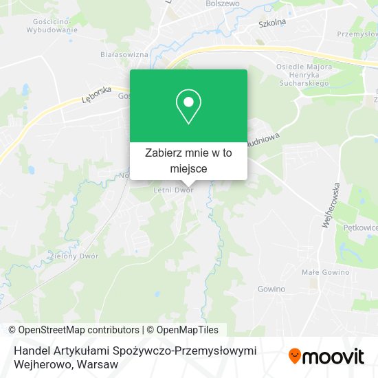 Mapa Handel Artykułami Spożywczo-Przemysłowymi Wejherowo