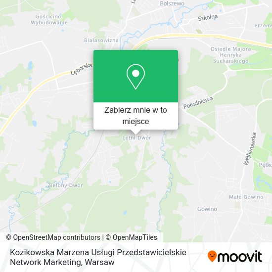 Mapa Kozikowska Marzena Usługi Przedstawicielskie Network Marketing