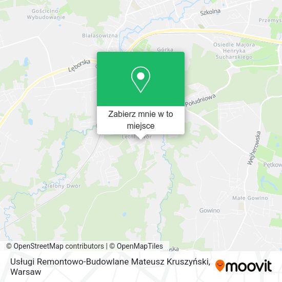 Mapa Usługi Remontowo-Budowlane Mateusz Kruszyński