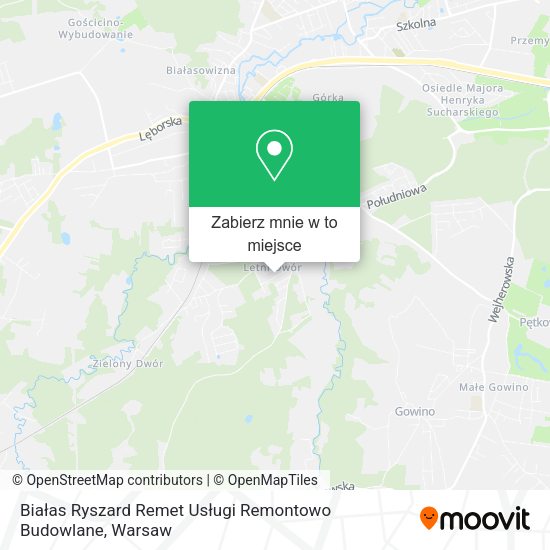 Mapa Białas Ryszard Remet Usługi Remontowo Budowlane