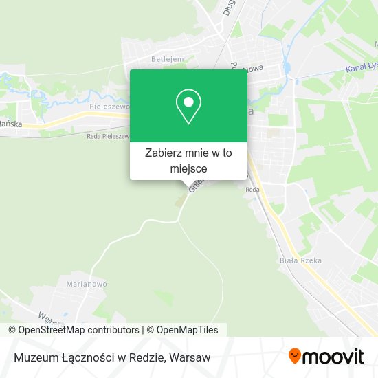 Mapa Muzeum Łączności w Redzie